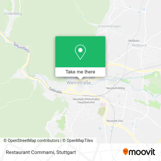 Restaurant Commami map