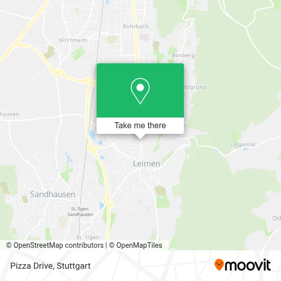Pizza Drive map