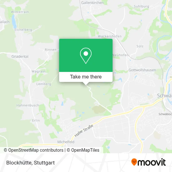 Blockhütte map