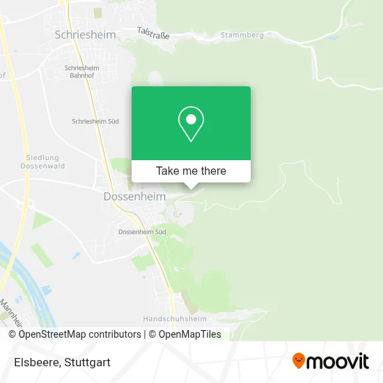 Elsbeere map