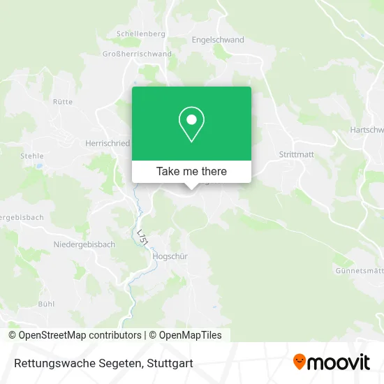 Rettungswache Segeten map