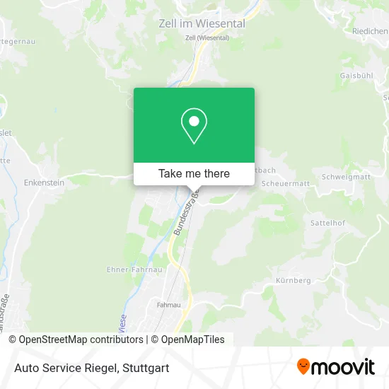 Auto Service Riegel map