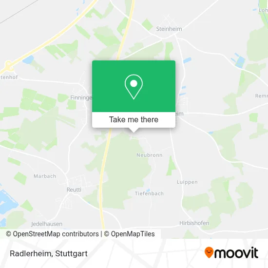 Radlerheim map
