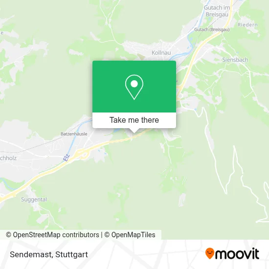 Sendemast map