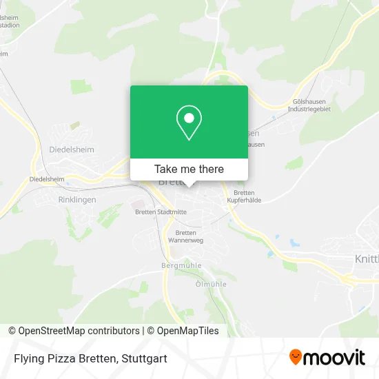 Flying Pizza Bretten map
