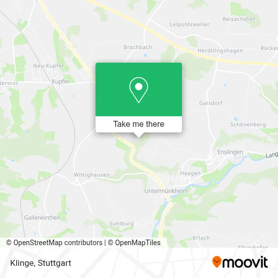 Klinge map