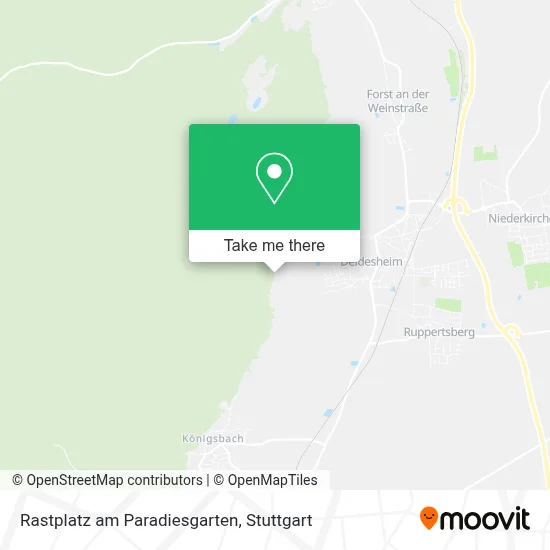 Rastplatz am Paradiesgarten map