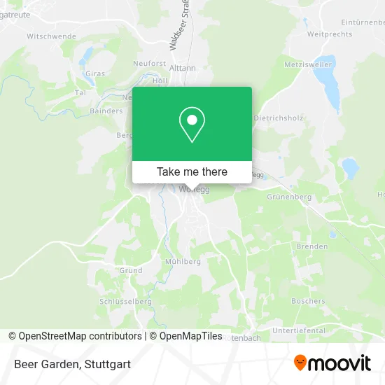 Biergarten map