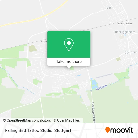 Falling Bird Tattoo Studio map