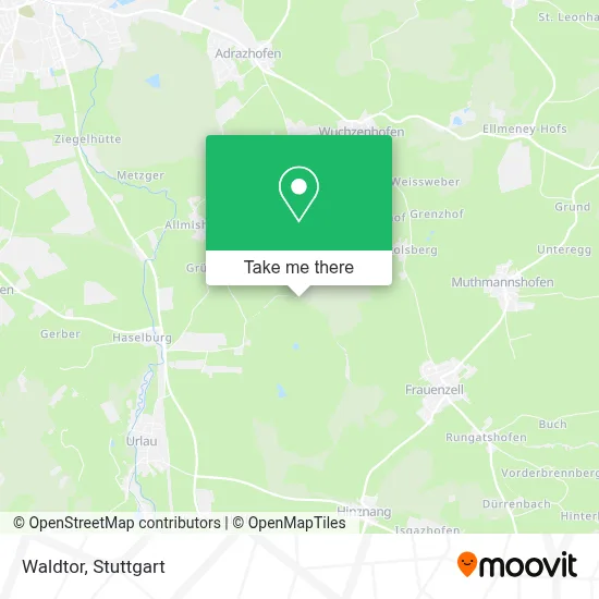 Waldtor map