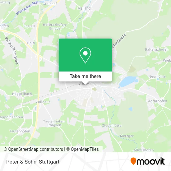 Peter & Sohn map