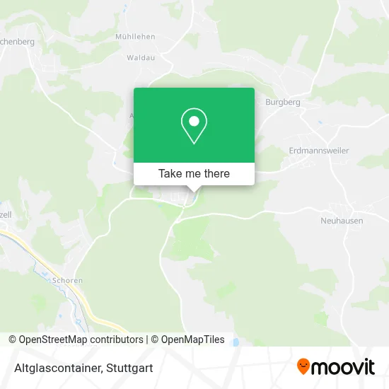 Altglascontainer map