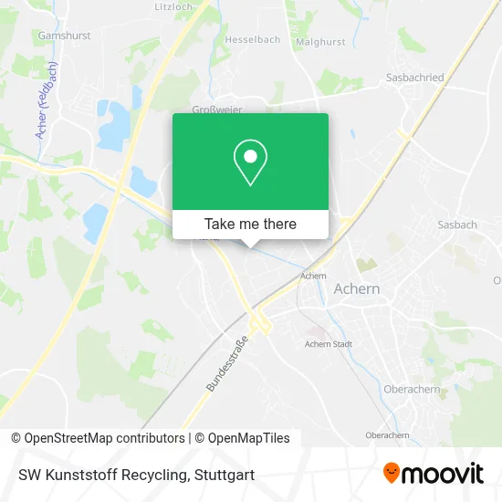 SW Kunststoff Recycling map