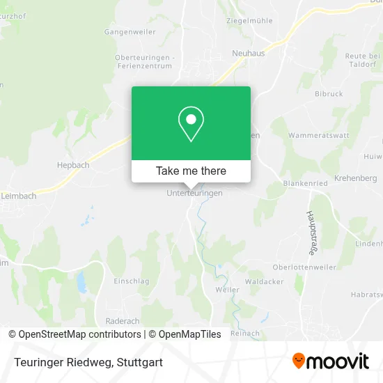 Teuringer Riedweg map