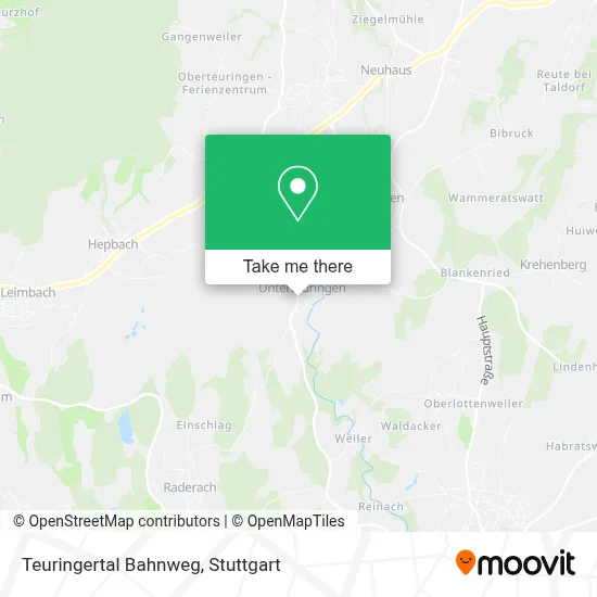 Teuringertal Bahnweg map