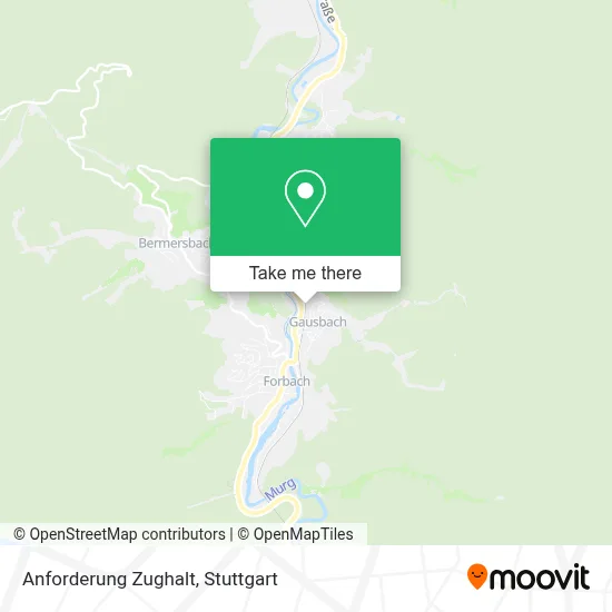 Anforderung Zughalt map