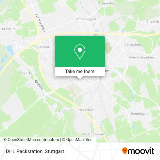 DHL Packstation map