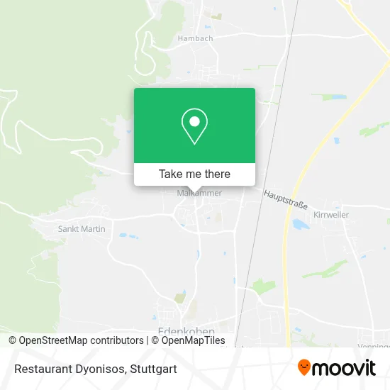 Restaurant Dyonisos map