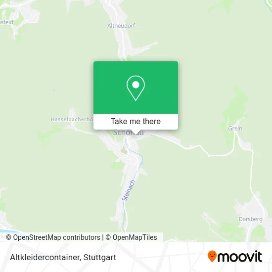 Altkleidercontainer map