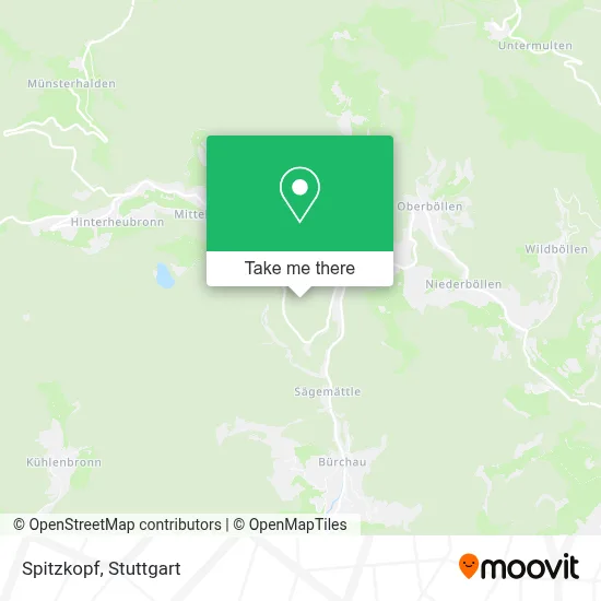 Spitzkopf map