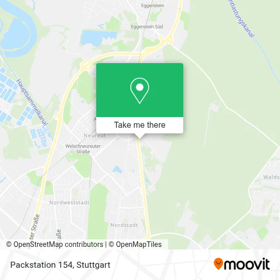 Packstation 154 map