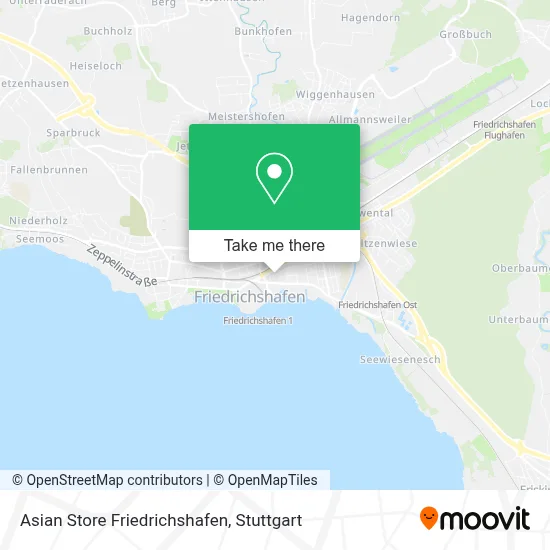 Asian Store Friedrichshafen map