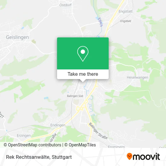Rek Rechtsanwälte map
