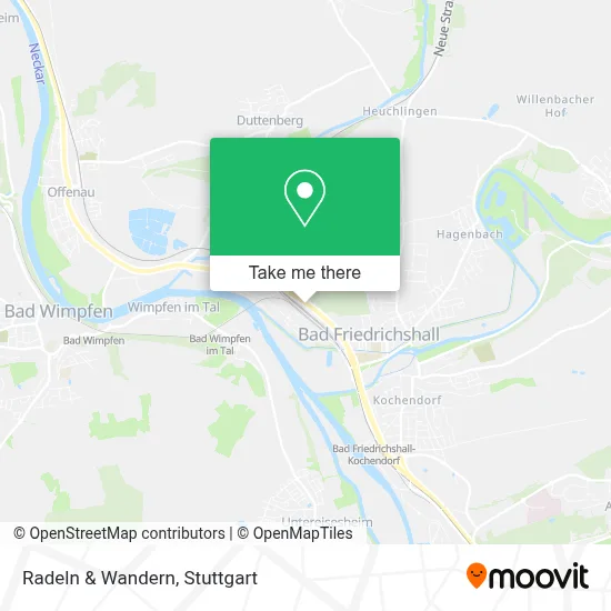 Radeln & Wandern map