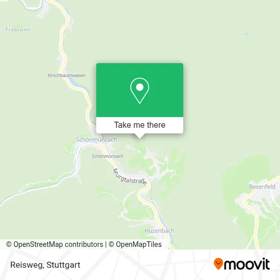 Reisweg map