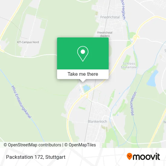 Packstation 172 map
