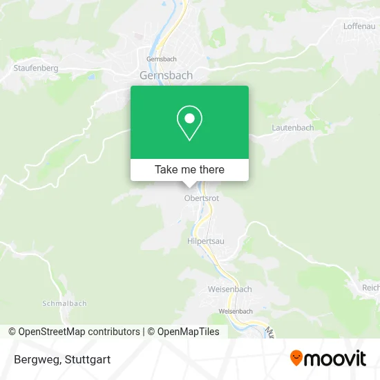 Bergweg map