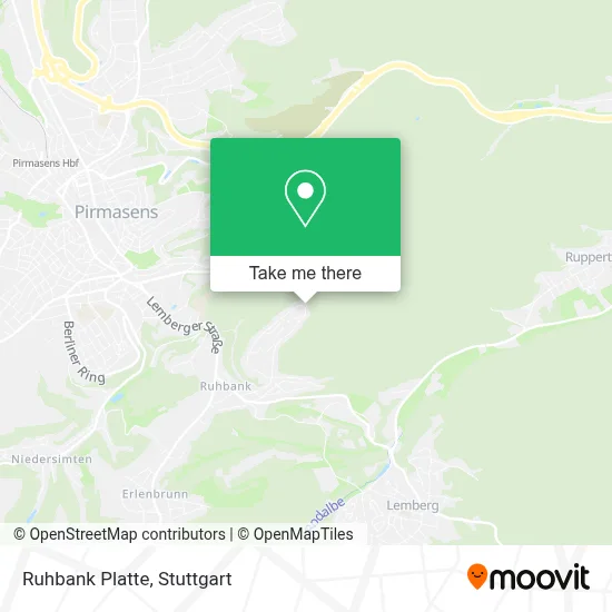 Ruhbank Platte map