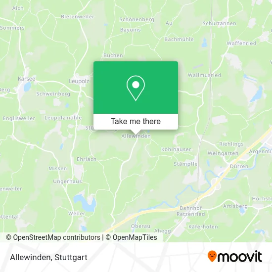 Allewinden map