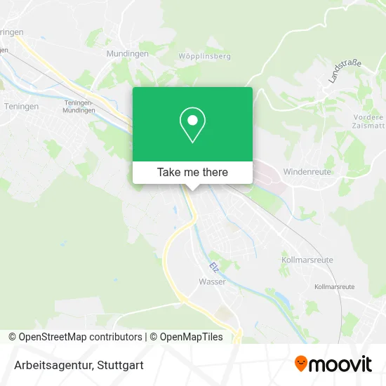 Arbeitsagentur map