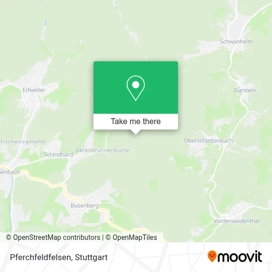 Pferchfeldfelsen map