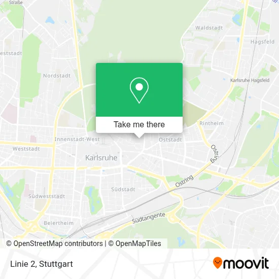 Linie 2 map