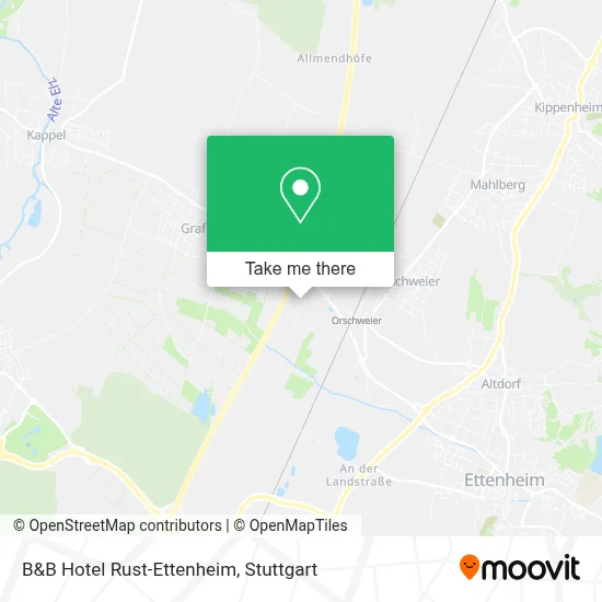B&B Hotel Rust-Ettenheim map