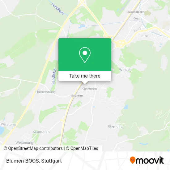 Blumen BOOS map