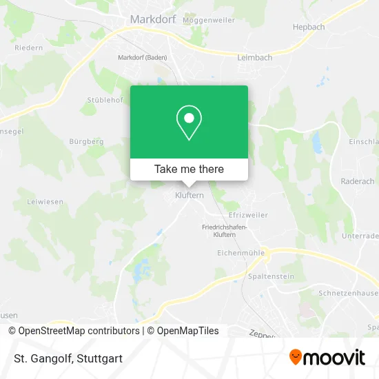 St. Gangolf map