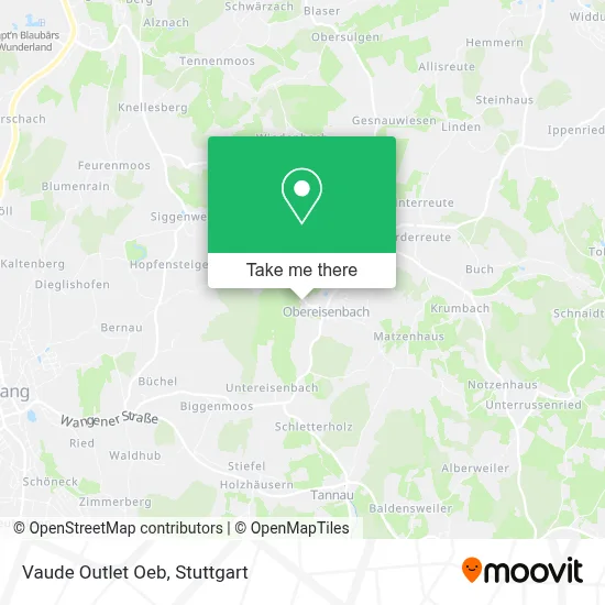 Vaude Outlet Oeb map