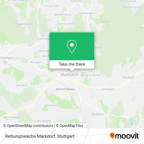 Rettungswache Markdorf map