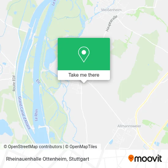 Rheinauenhalle Ottenheim map