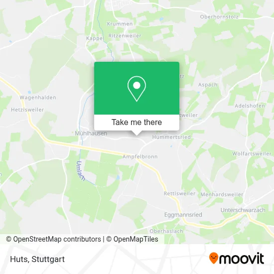 Huts map