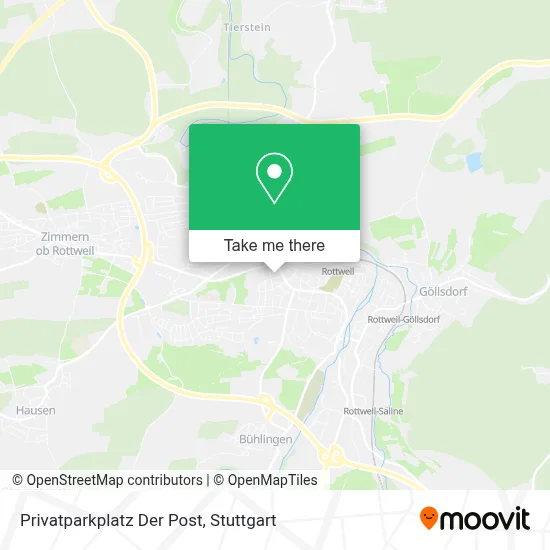 Privatparkplatz Der Post map