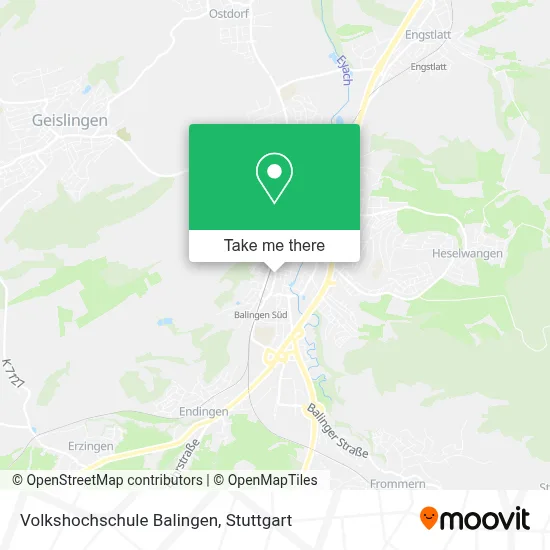 Volkshochschule Balingen map