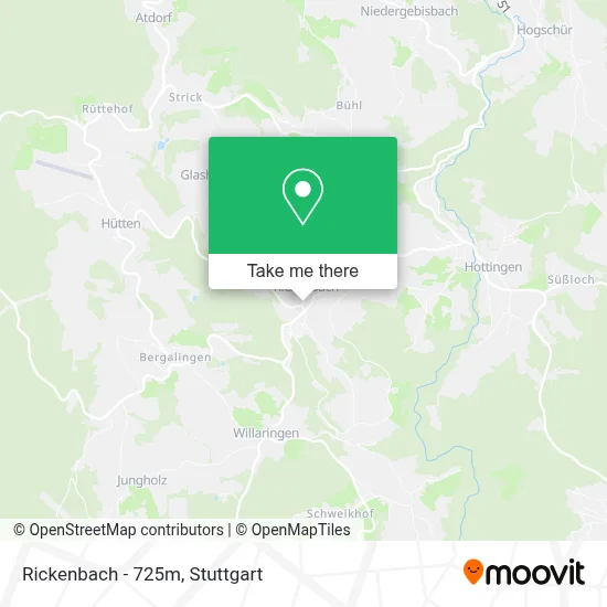 Rickenbach - 725m map