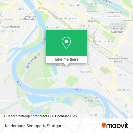 Kinderhaus Sentapark map