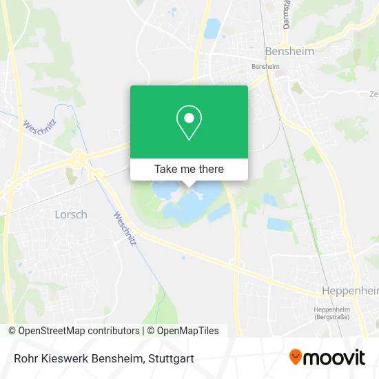 Rohr Kieswerk Bensheim map