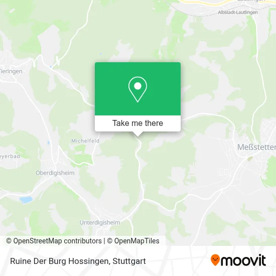 Ruine Der Burg Hossingen map