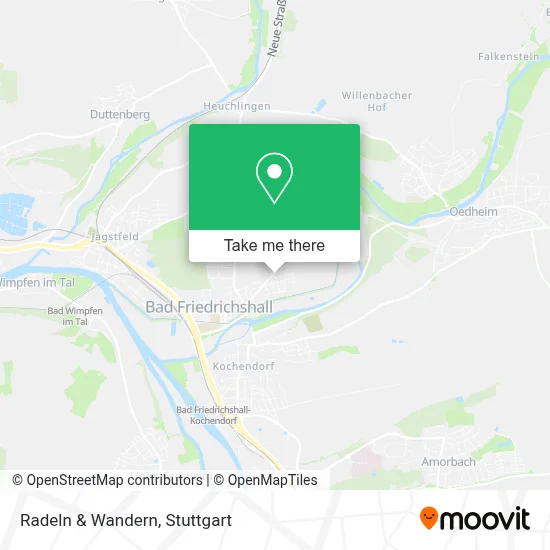 Radeln & Wandern map